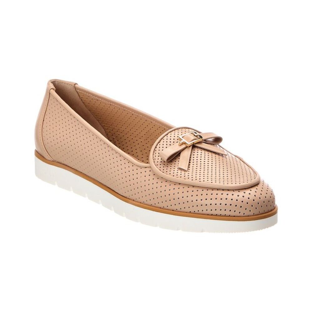 Baldini Leather Ballet Flat, Beige